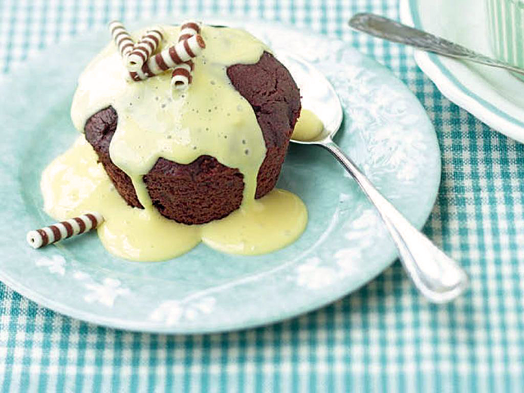 Rezeptbild: Schokopudding-Cupcakes